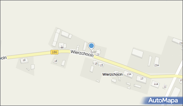 Wierzchocin, Wierzchocin, 22, mapa Wierzchocin