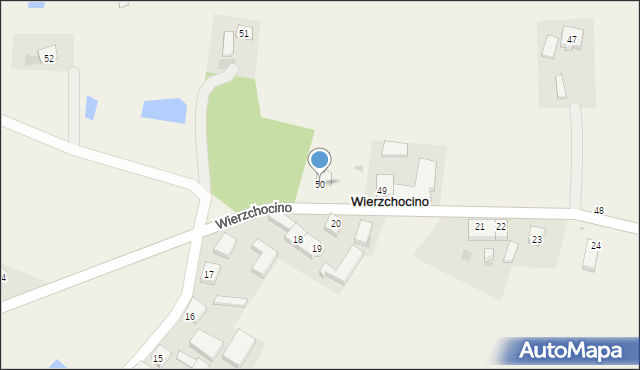 Wierzchocino, Wierzchocino, 50, mapa Wierzchocino