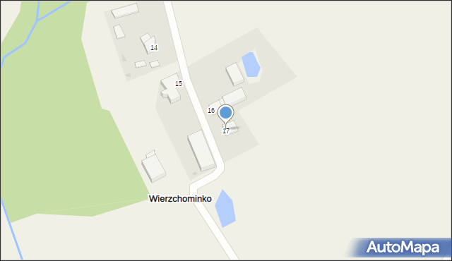 Wierzchominko, Wierzchominko, 17, mapa Wierzchominko