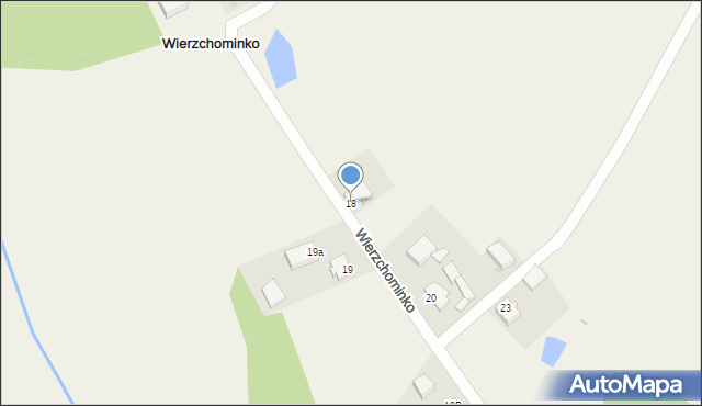 Wierzchominko, Wierzchominko, 18, mapa Wierzchominko