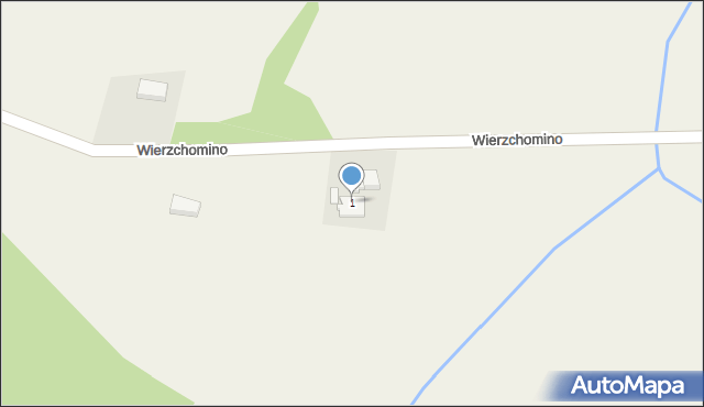 Wierzchomino, Wierzchomino, 1, mapa Wierzchomino