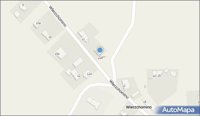 Wierzchomino, Wierzchomino, 11A, mapa Wierzchomino