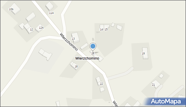 Wierzchomino, Wierzchomino, 16, mapa Wierzchomino