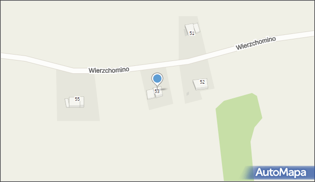 Wierzchomino, Wierzchomino, 53, mapa Wierzchomino