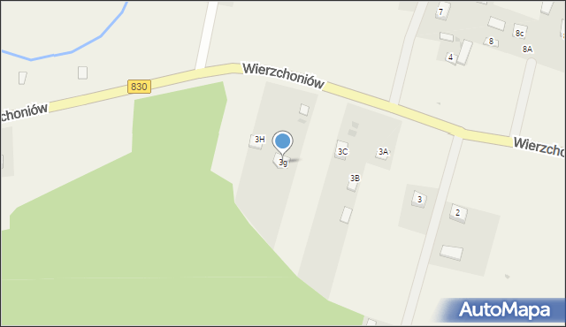 Wierzchoniów, Wierzchoniów, 3g, mapa Wierzchoniów