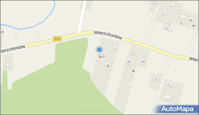 Wierzchoniów, Wierzchoniów, 3H, mapa Wierzchoniów