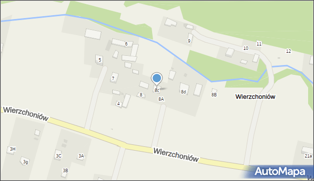 Wierzchoniów, Wierzchoniów, 8c, mapa Wierzchoniów