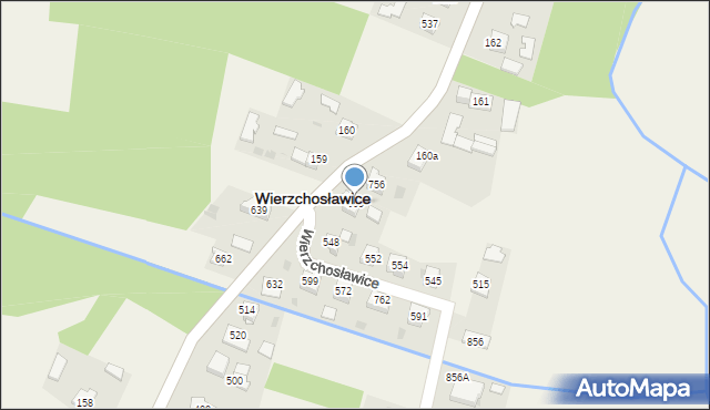 Wierzchosławice, Wierzchosławice, 565, mapa Wierzchosławice