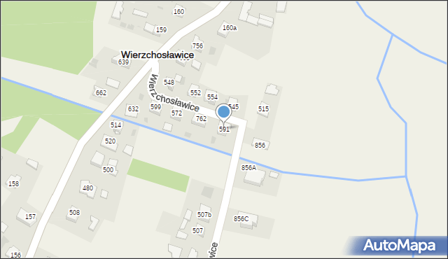 Wierzchosławice, Wierzchosławice, 591, mapa Wierzchosławice