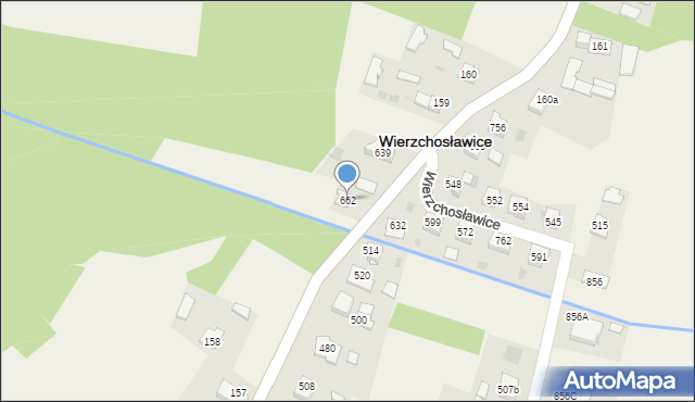 Wierzchosławice, Wierzchosławice, 662, mapa Wierzchosławice