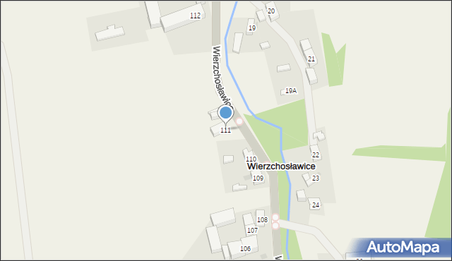 Wierzchosławice, Wierzchosławice, 111, mapa Wierzchosławice