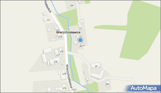 Wierzchosławice, Wierzchosławice, 24, mapa Wierzchosławice