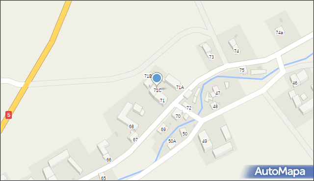 Wierzchosławice, Wierzchosławice, 71C, mapa Wierzchosławice