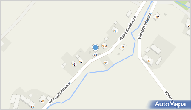 Wierzchosławice, Wierzchosławice, 93, mapa Wierzchosławice