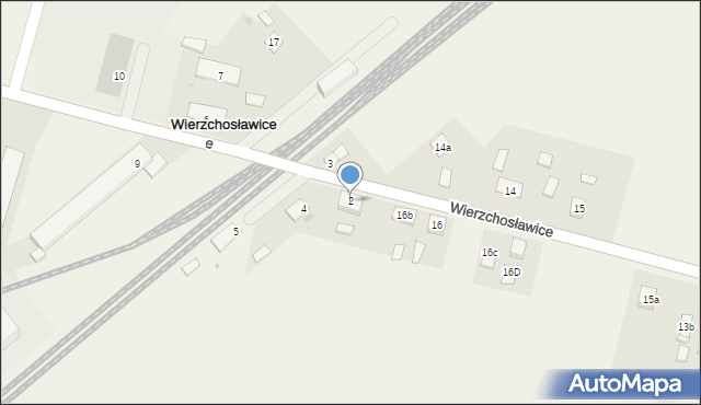 Wierzchosławice, Wierzchosławice, 2, mapa Wierzchosławice