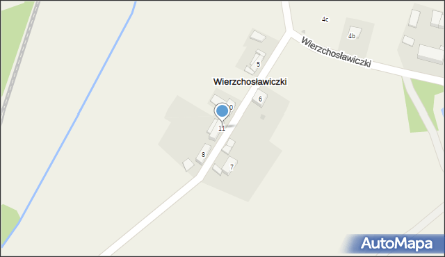 Wierzchosławiczki, Wierzchosławiczki, 11, mapa Wierzchosławiczki