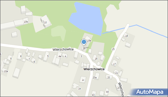 Wierzchowice, Wierzchowice, 19, mapa Wierzchowice