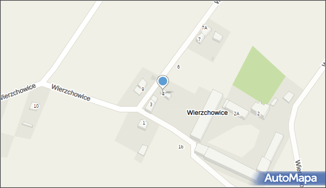 Wierzchowice, Wierzchowice, 4, mapa Wierzchowice