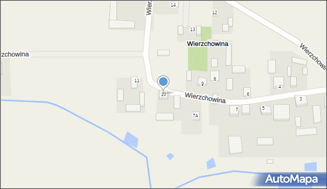 Wierzchowina, Wierzchowina, 10, mapa Wierzchowina