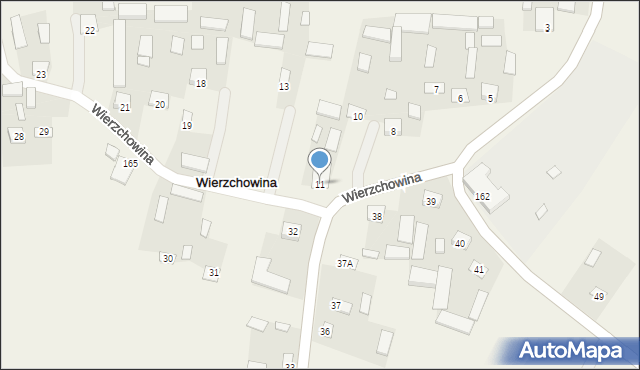 Wierzchowina, Wierzchowina, 11, mapa Wierzchowina