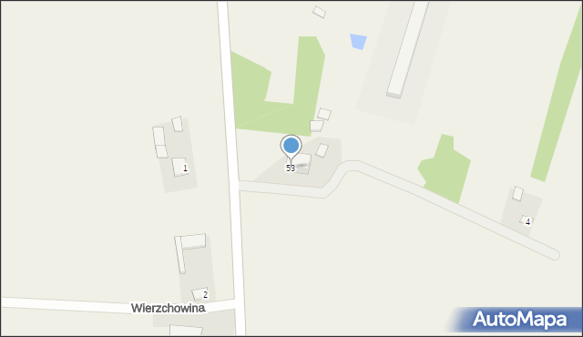 Wierzchowina, Wierzchowina, 53, mapa Wierzchowina