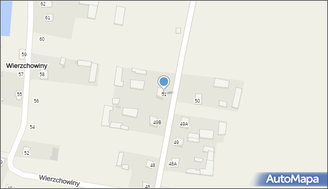 Wierzchowiny, Wierzchowiny, 51, mapa Wierzchowiny