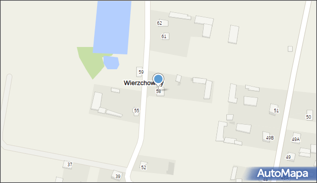 Wierzchowiny, Wierzchowiny, 58, mapa Wierzchowiny