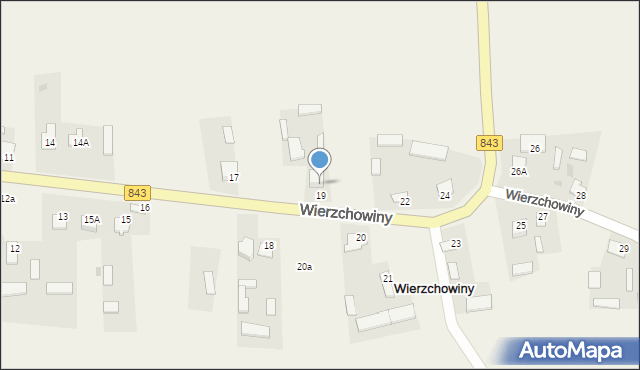 Wierzchowiny, Wierzchowiny, 19a, mapa Wierzchowiny