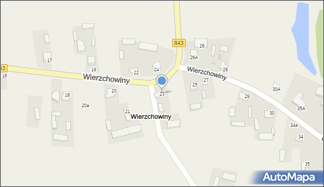 Wierzchowiny, Wierzchowiny, 23, mapa Wierzchowiny