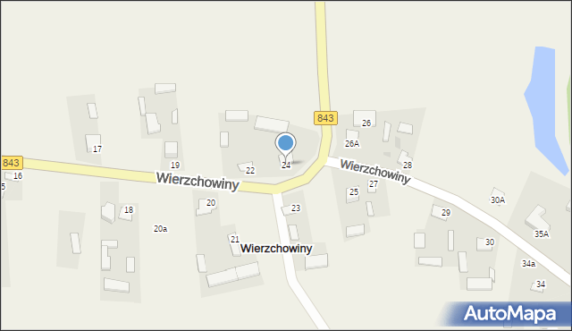 Wierzchowiny, Wierzchowiny, 24, mapa Wierzchowiny