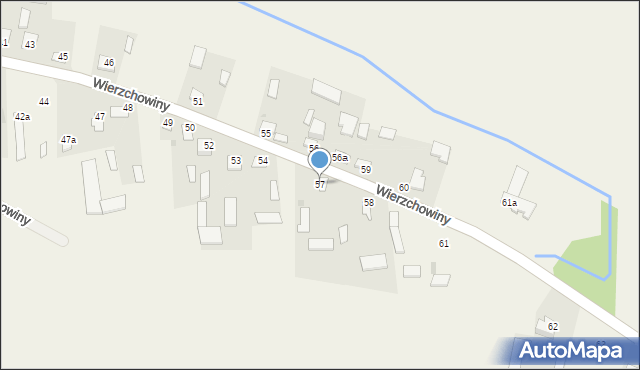 Wierzchowiny, Wierzchowiny, 57, mapa Wierzchowiny