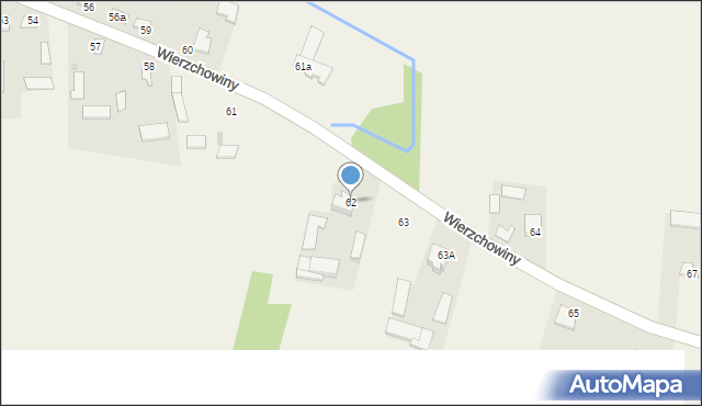Wierzchowiny, Wierzchowiny, 62, mapa Wierzchowiny