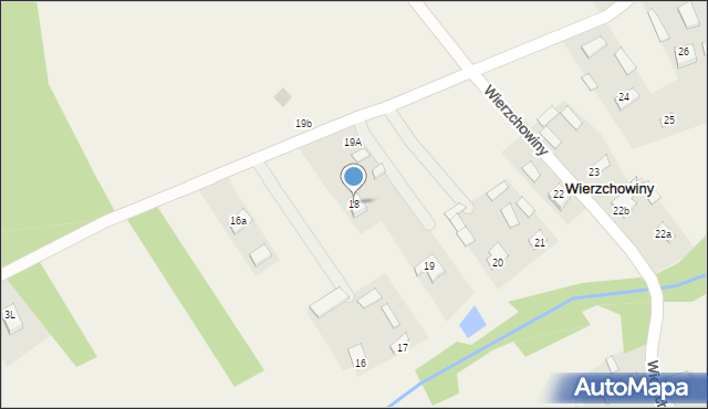Wierzchowiny, Wierzchowiny, 18, mapa Wierzchowiny
