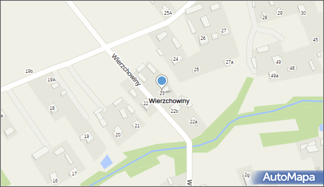 Wierzchowiny, Wierzchowiny, 23, mapa Wierzchowiny