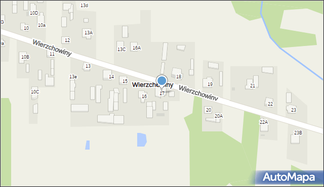 Wierzchowiny, Wierzchowiny, 17, mapa Wierzchowiny