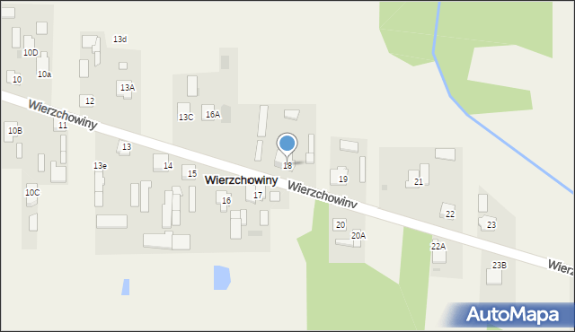 Wierzchowiny, Wierzchowiny, 18, mapa Wierzchowiny