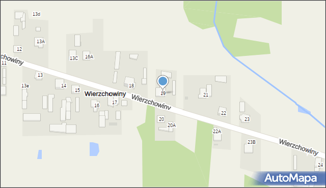 Wierzchowiny, Wierzchowiny, 19, mapa Wierzchowiny