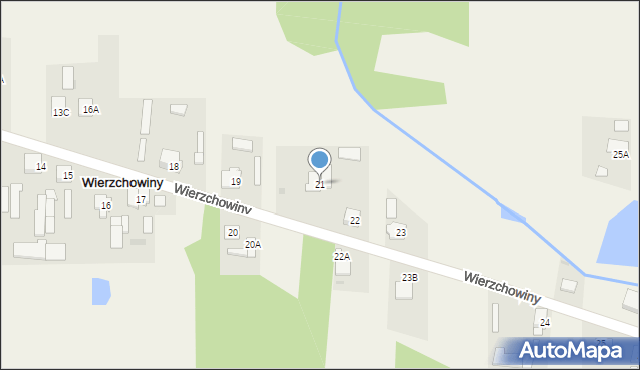 Wierzchowiny, Wierzchowiny, 21, mapa Wierzchowiny