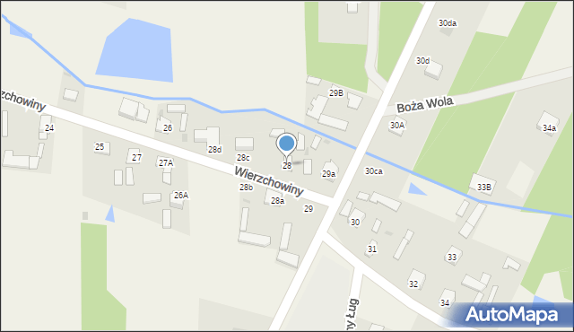 Wierzchowiny, Wierzchowiny, 28, mapa Wierzchowiny