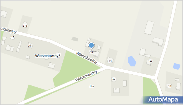 Wierzchowiny, Wierzchowiny, 14, mapa Wierzchowiny