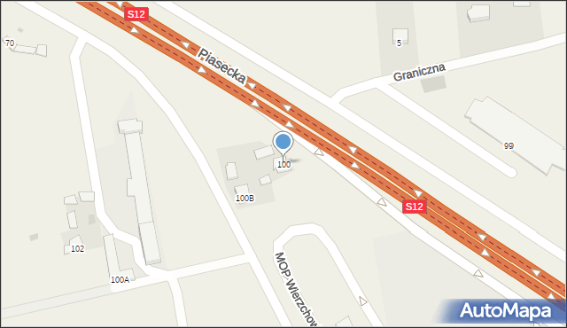 Wierzchowiska, Wierzchowiska Drugie, 100, mapa Wierzchowiska