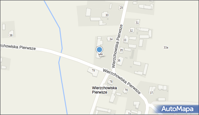 Wierzchowiska, Wierzchowiska Drugie, 34b, mapa Wierzchowiska