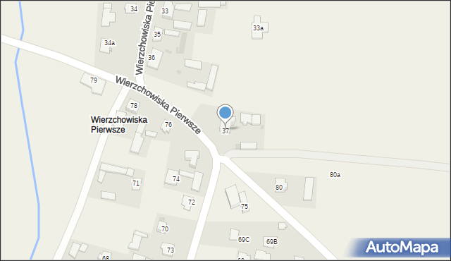 Wierzchowiska, Wierzchowiska Drugie, 37, mapa Wierzchowiska