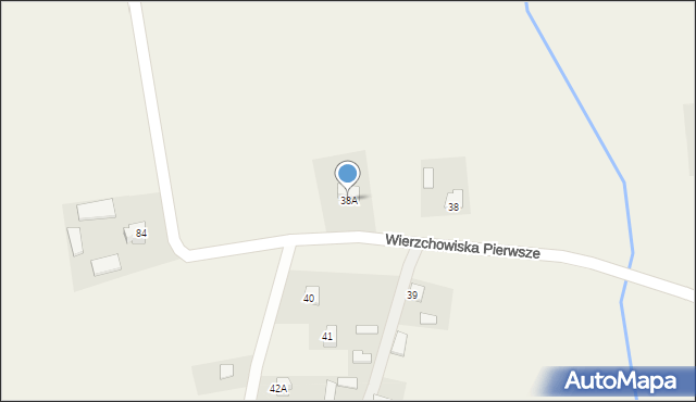 Wierzchowiska, Wierzchowiska Drugie, 38A, mapa Wierzchowiska