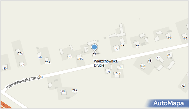 Wierzchowiska, Wierzchowiska Drugie, 73, mapa Wierzchowiska