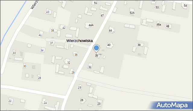 Wierzchowiska, Wierzchowiska Pierwsze, 35, mapa Wierzchowiska