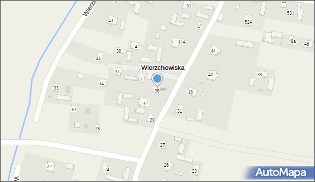 Wierzchowiska, Wierzchowiska Pierwsze, 36, mapa Wierzchowiska