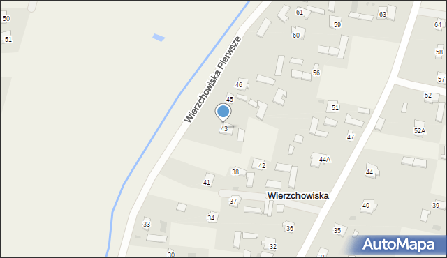 Wierzchowiska, Wierzchowiska Pierwsze, 43, mapa Wierzchowiska