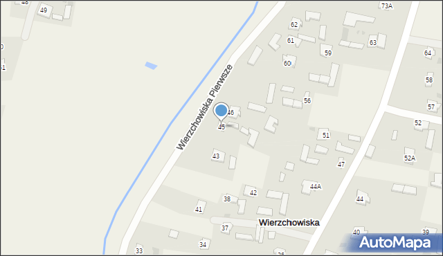 Wierzchowiska, Wierzchowiska Pierwsze, 45, mapa Wierzchowiska