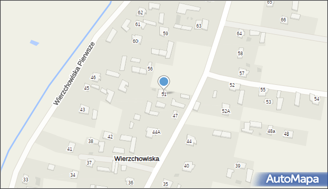 Wierzchowiska, Wierzchowiska Pierwsze, 51, mapa Wierzchowiska